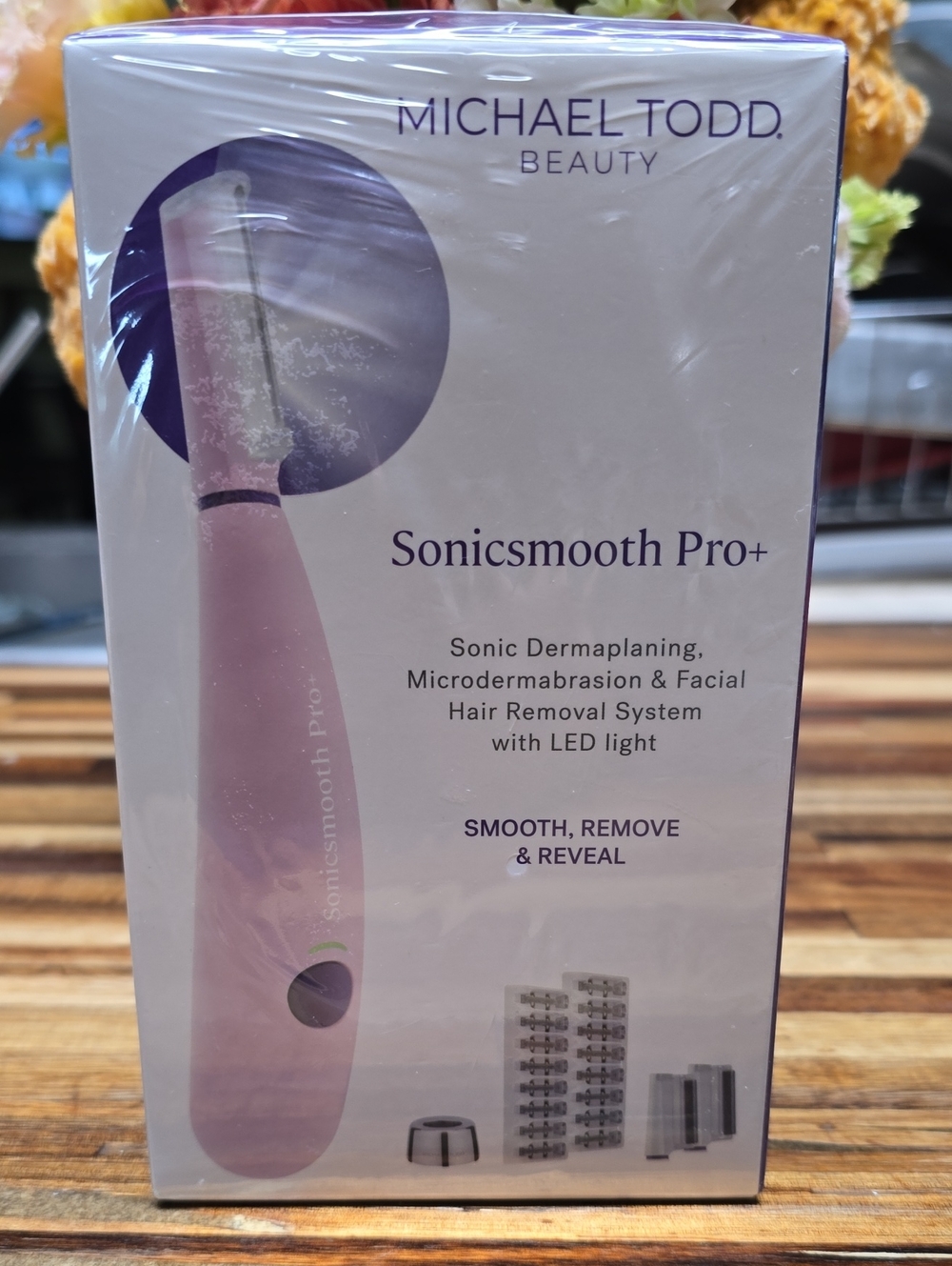 Michael Todd Beauty Sonicsmooth Pro+ Plus Dermaplaner Microdermabrasion LED